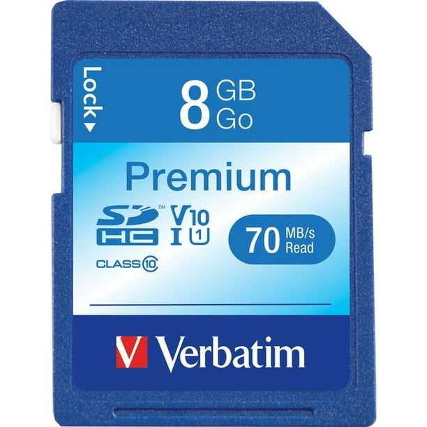8GB Class 10 Verbatim 96318 Premium SDHC Memory Card 8GB Class 10 Verbatim 96318 Premium SDHC Memory Card